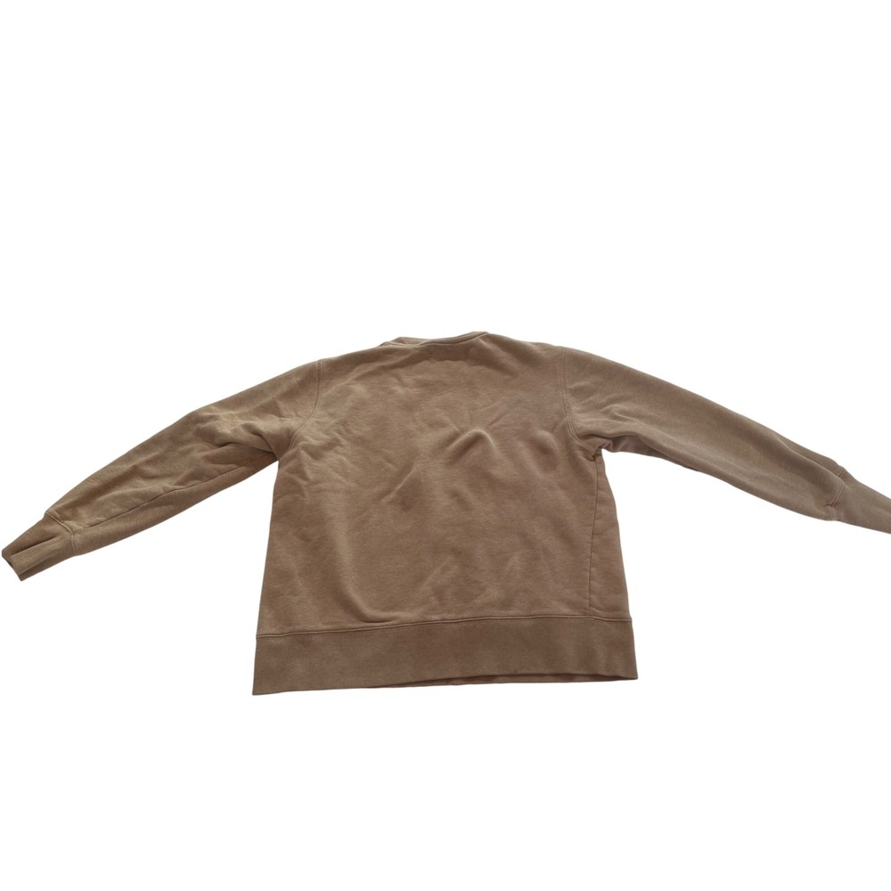 Tory Sport Womens Taupe Heathered French Terry Raglan Crewneck Sweatshirt Logo - Picture 5 of 10